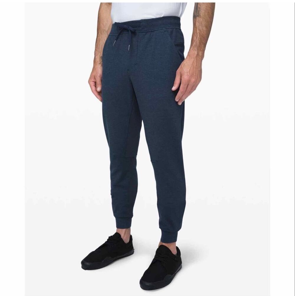 Lululemon Pants Mens XS Tall Blue City Sweat Jogger Heathered True Navy Active